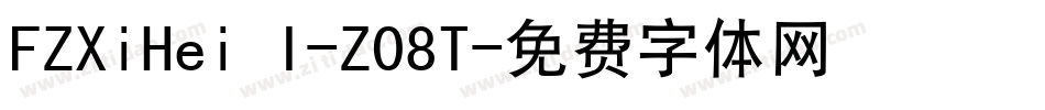 FZXiHei I-Z08T字体转换